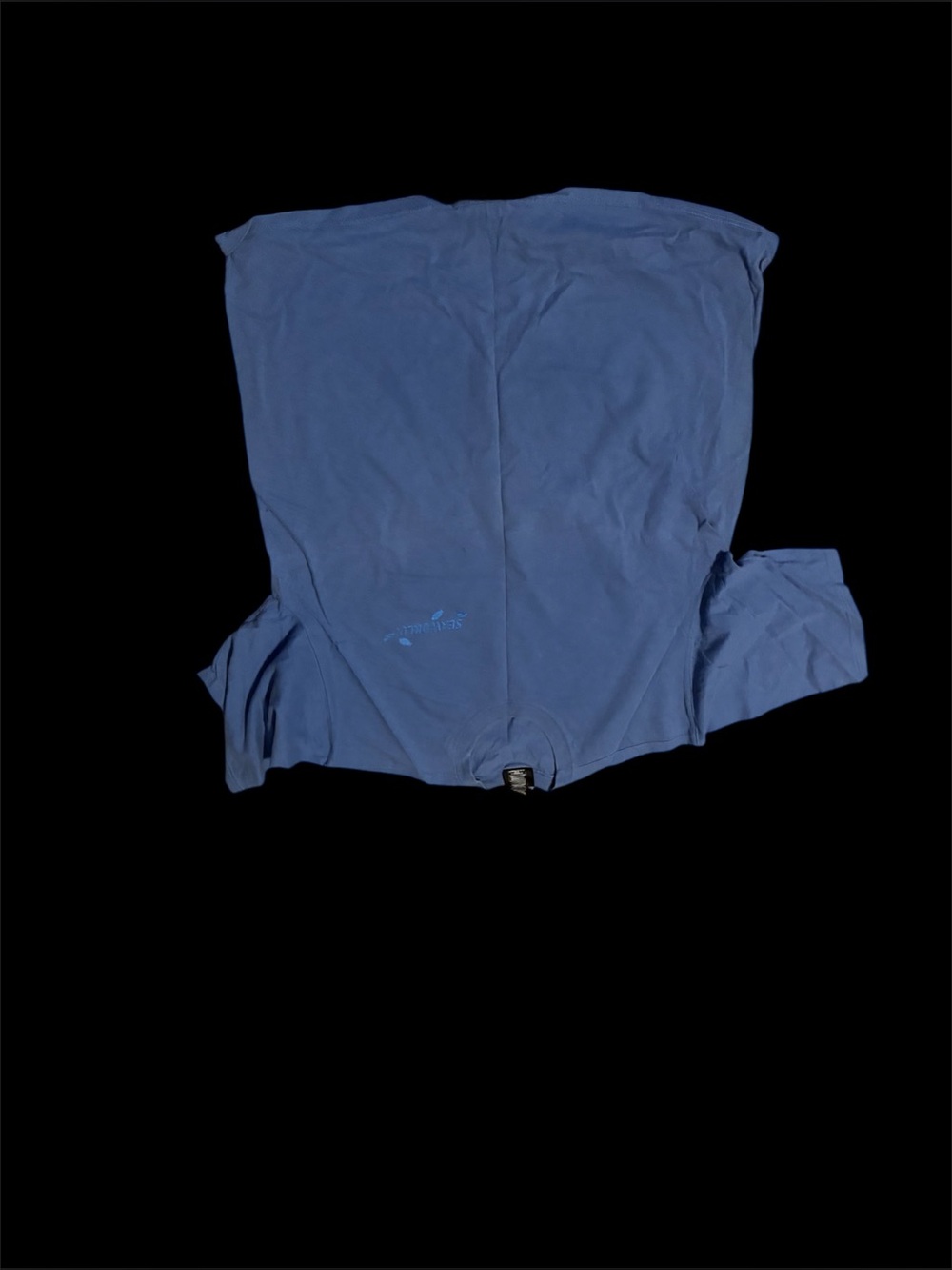 Solid Blue Short Seaworld Sleeve Tee